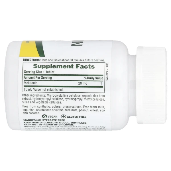 Мелатонін Nature's Plus (Melatonin) 20 мг 90 таблеток