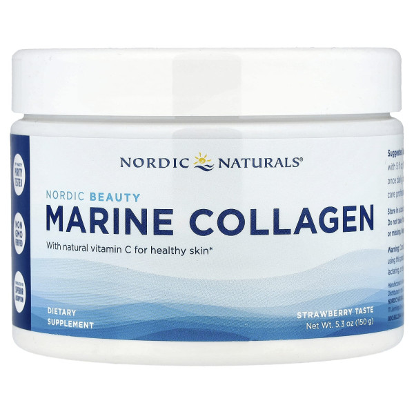 Морський колаген Nordic Naturals (Marine Collagen) 150 г зі смаком полуниці