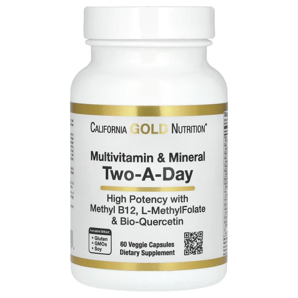 Мультивітаміни для щоденного прийому (Multivitamin and mineral Two-a-day) 60 капсул