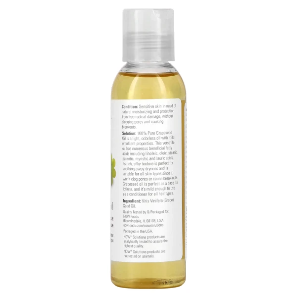 Олія виноградних кісточок Now Foods (Grapeseed Oil) 118 мл