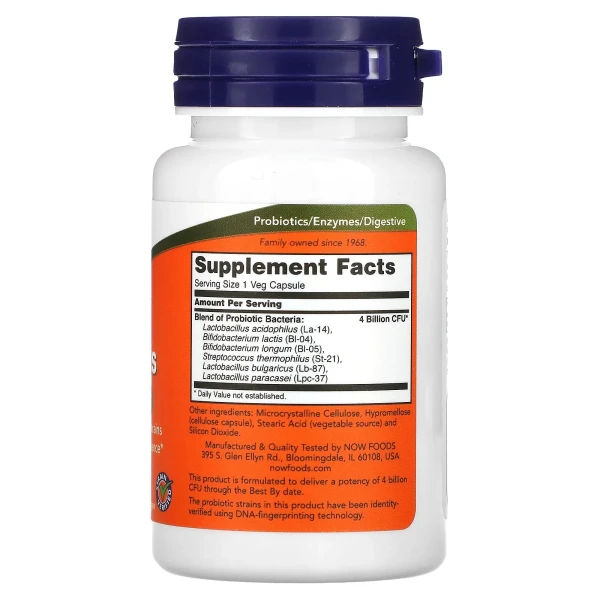 Пробіотики Now Foods (4x6 Acidophilus) 4 млрд КУО 60 капсул