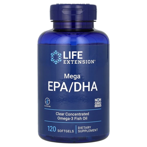 Рыбий жир Life Extension (Mega EPA/DHA) 120 капсул