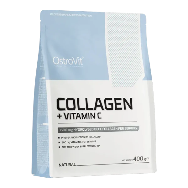 Колаген Ostrovit + Вітамін С Collagen + Vitamin C натуральний 400 г