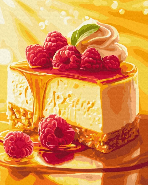 Картина по номерам Медовый чизкейк 40x50 Brushme