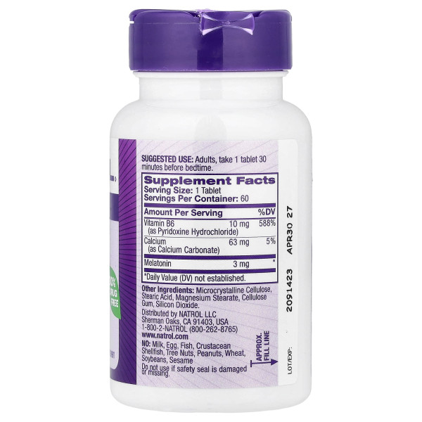 Мелатонін Natrol (Melatonin) 60 таблеток
