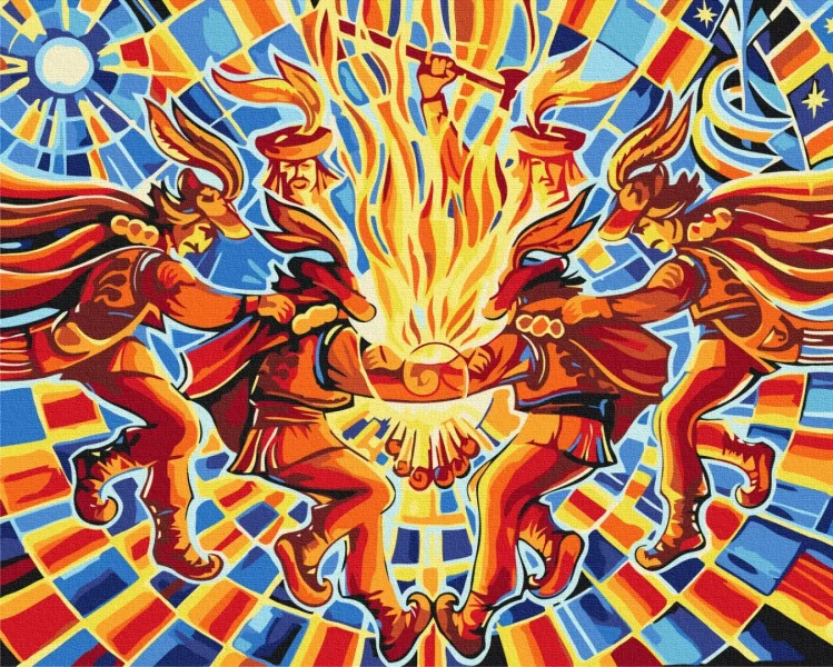 Премиум картина по номерам Танец Аркан © Oleg Loburak Brushme 40x50