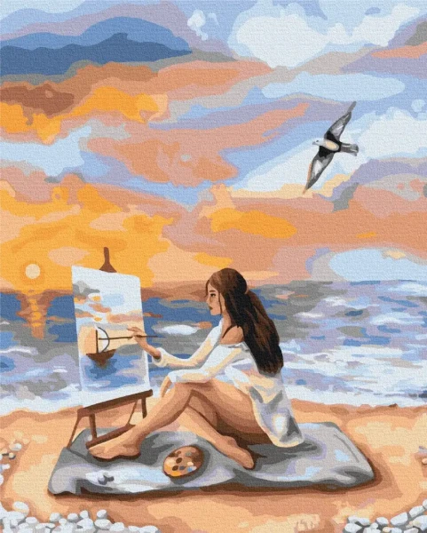 Преміум картина за номерами Море натхнення Brushme 40x50