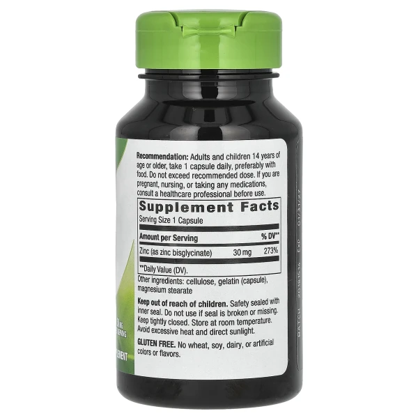 Хелат цинку Nature's Way (Zinc Chelate) 30 мг 100 капсул