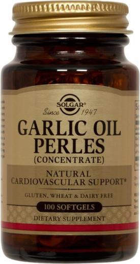 Часникова олія, Garlic Oil Perles, Solgar, концентрат, 100 капсул