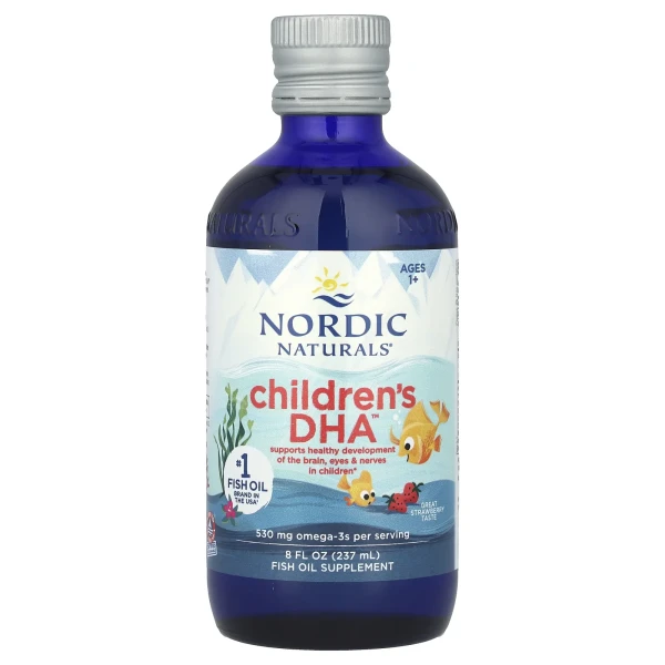 ДГК для дітей від 1 року Nordic Naturals (Children's DHA™) 237 мл зі смаком полуниці