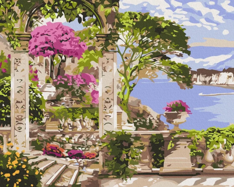 Картина по номерам Цветы в саду Brushme 48x60