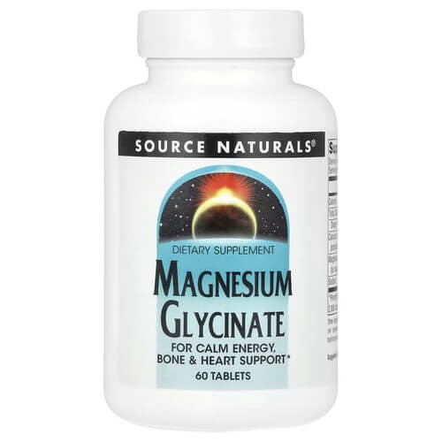 Глицинат магния Source Naturals (Magnesium Glycinate) 60 таблеток