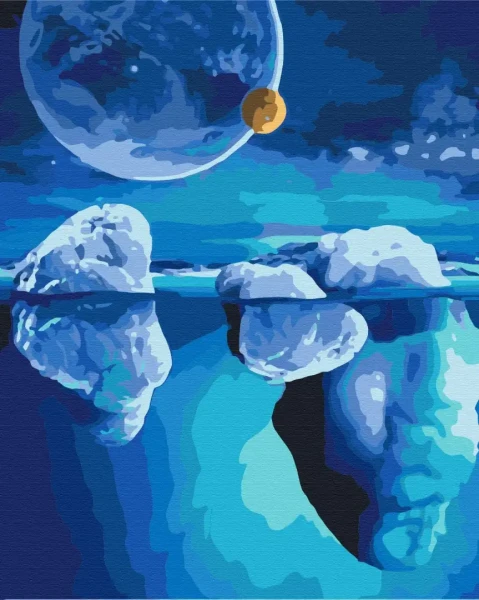 Картина за номерами Космос льодовиків  Brushme 48x60