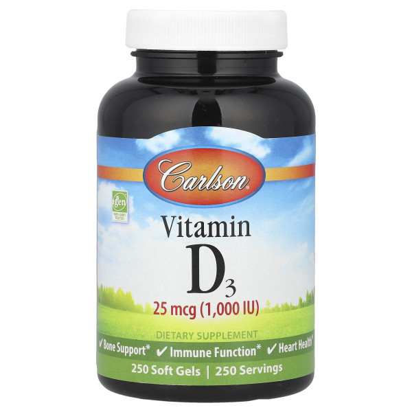 Вітамін Д (Vitamin D) 1000 МО 250 капсул