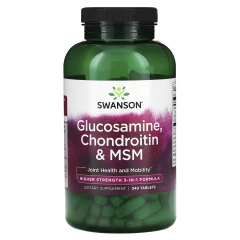 Глюкозамін хондроїтин та МСМ сильної дії (Glucosamine Chondroitin and Msm) 240 таблеток