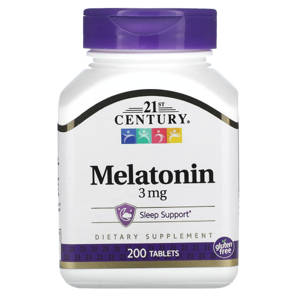Мелатонін 21st Century (Melatonin) 3 мг 200 таблеток