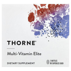 Мультивітаміни еліт Thorne (Multi-Vitamin Elite) 2 флакони по 90 капсул