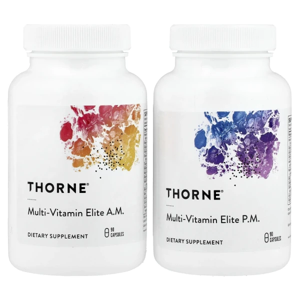 Мультивітаміни еліт Thorne (Multi-Vitamin Elite) 2 флакони по 90 капсул
