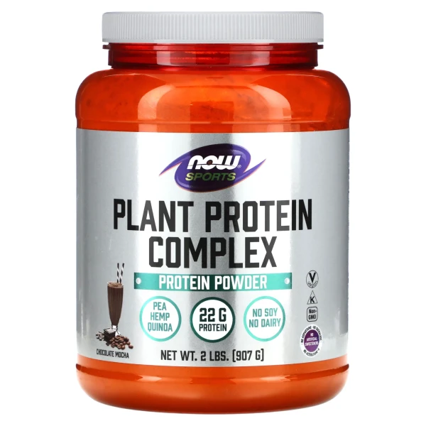 Рослинний протеїновий комплекс Now Foods (Plant protein complex) 907 г зі смаком шоколадного мокко
