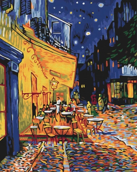 Картина за номерами Нічне кафе в Арлі. Ван Гог 40x50 Brushme
