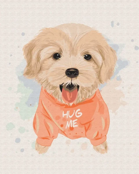 Картина за номерами Песик дружок  Brushme 48x60