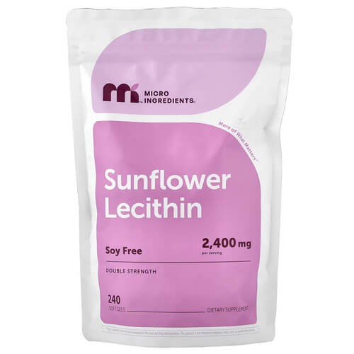 Соняшниковий лецитин Micro Ingredients (Sunflower Lecithin) 240 рідких капсул
