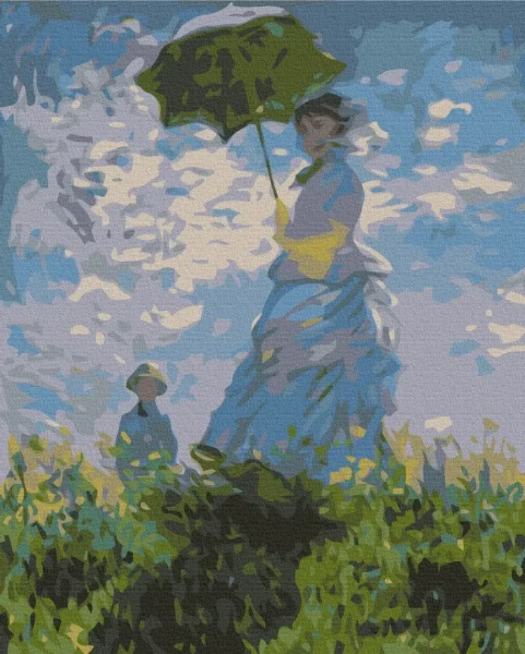 Картина за номерами Жінка з парасолькою Клод Моне  Brushme 48x60