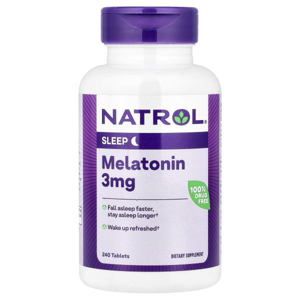 Мелатонін Natrol (Melatonin) 3 мг 240 таблеток