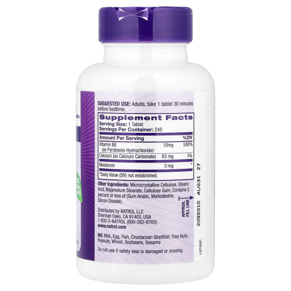 Мелатонін Natrol (Melatonin) 3 мг 240 таблеток