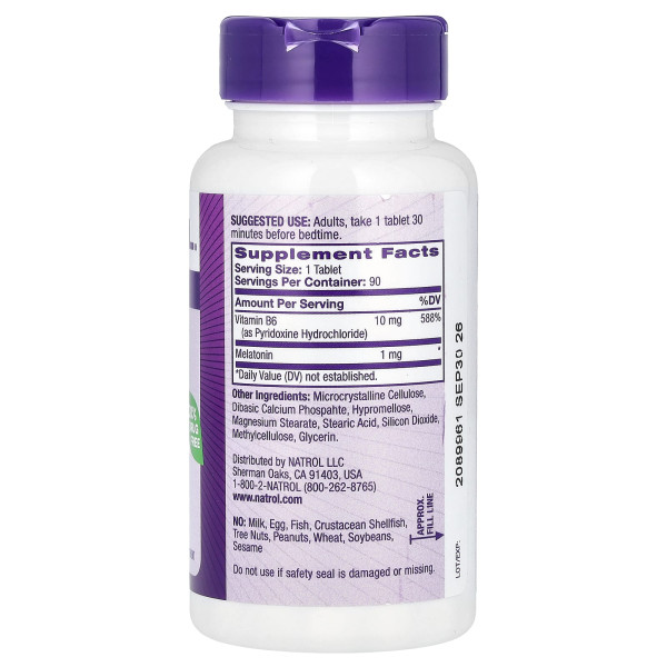 Мелатонин 1 мг Натрол (Melatonin Natrol) 90 таблеток