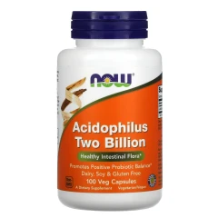 Пробіотики Now Foods (Acidophilus Two Billion) 2 млрд КУО 100 капсул