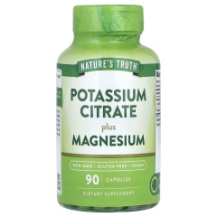 Калій цитрат плюс магній Nature's Truth (Potassium Citrate Plus Magnesium) 90 капсул