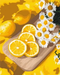 Картина за номерами Соковитий лимон 40x50 Brushme