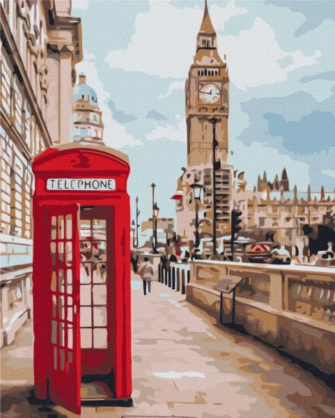 Картина за номерами Символи Лондона 40x50 Brushme