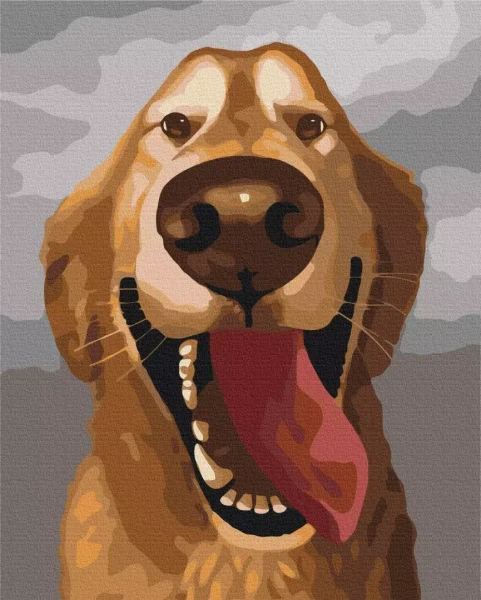 Картина по номерам Счастливый друг 48x60 Brushme