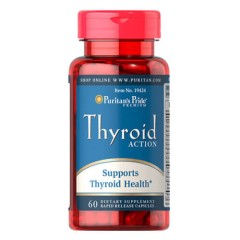 Комплекс для поддержки щитовидной железы Puritan's Pride (Thyroid Action) 75 капсул