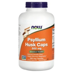 Капсули насіння подорожника NOW Foods (Psyllium Husks) 500 мг 500 вегетаріанських капсул