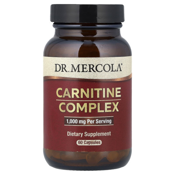 Карнітиновий комплекс Dr. Mercola (Carnitine Complex) 1000 мг 60 капсул
