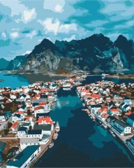 Картина по номерам Норвежские фьорды Brushme 40x50