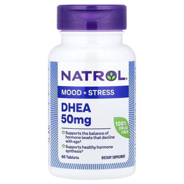Дегідроепіандростерон ДГЕА Natrol (DHEA) 50 мг 60 таблеток