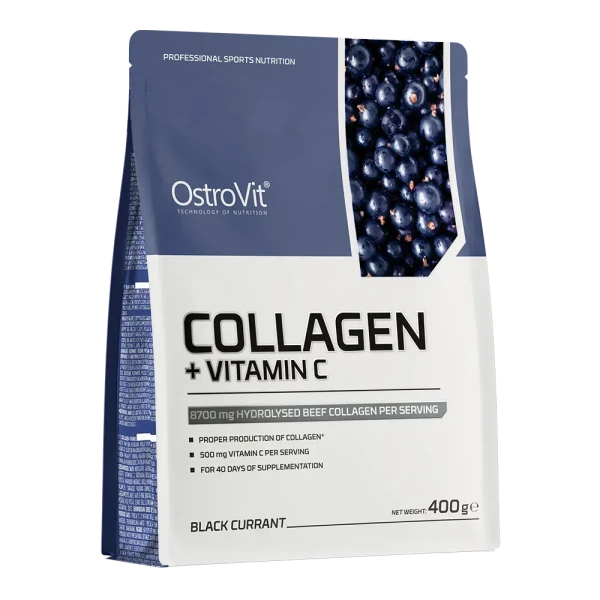 Коллаген Ostrovit + Витамин C Collagen + Vitamin C черная смородина 400 г