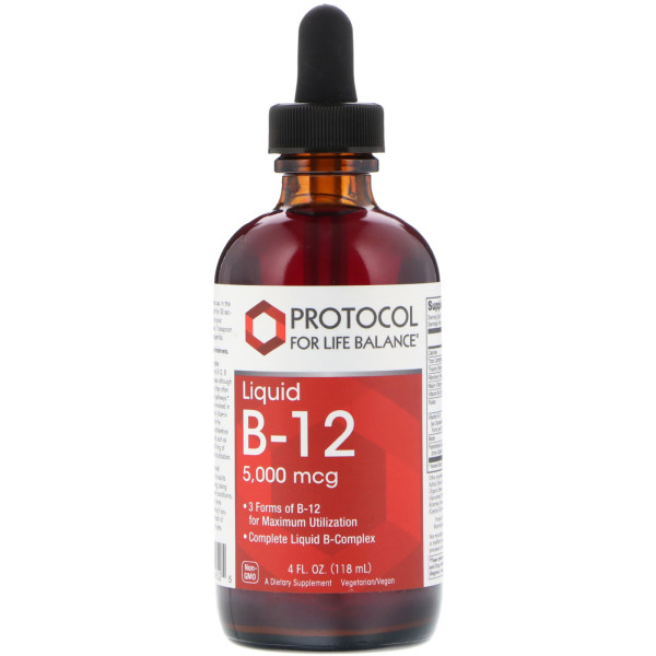 Витамин В-12 Protocol for Life Balance (Liquid B-12) 5000 мкг 118 мл