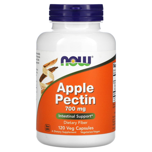 Яблочный пектин Now Foods (Apple Pectin) 700 мг 120 капсул