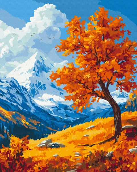 Картина за номерами Осінній краєвид  Brushme 40x50