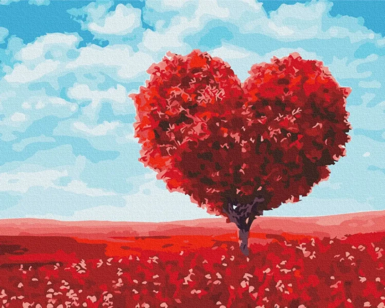 Картина за номерами Серце природи  Brushme 48x60