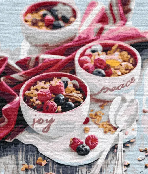 Картина за номерами Ягідний сніданок  Brushme 40x50