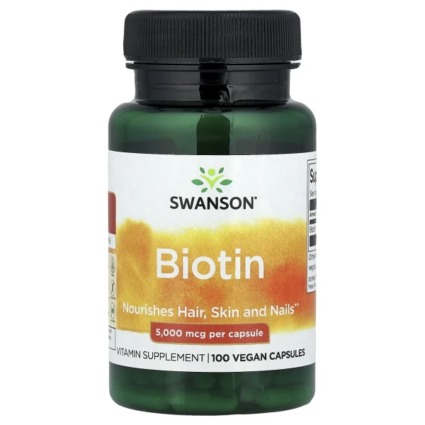 Біотин (Biotin) 5000 мкг 100 капсул