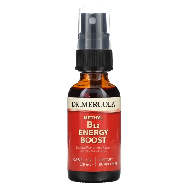 Вітамін B12 Dr. Mercola (B12 Energy Boost) 25 мл зі смаком ожини