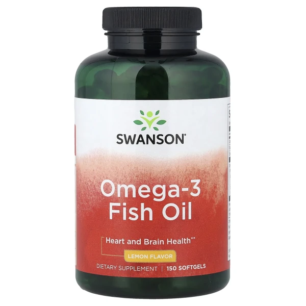 Омега-3 риб'ячий жир (Omega-3 Fish Oili) 150 капсул зі смаком лимона