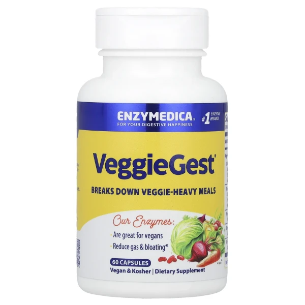 Травні ферменти Enzymedica (VeggieGest) 60 капсул